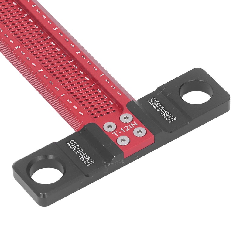 Woodworking Scriber T Square Ruler Metric Aluminum Alloy for Carpenter