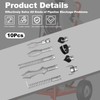 Otoolling 10 Pcs Drain Snake Drill Attachments Drain Auger Cutter
