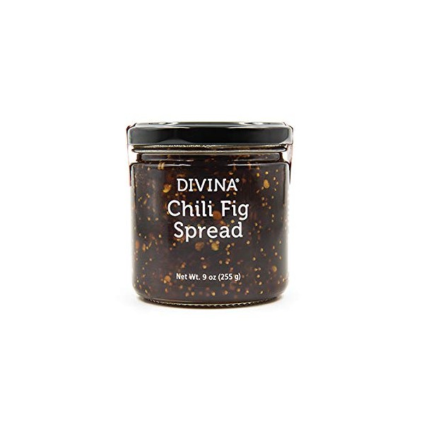 Divina Chili Fig Spread Jam, 9 Ounce