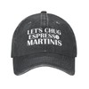 Ositerpz Let's Chug Espresso Martinis Cap for Men Baseball Hat