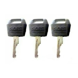 3Pcs Ignition Keys Replacement Key for Case IH Tractor Dozer Backhoe D250 for Case/International Harvester Excavator,Switches and Relays,Automotive Replacement Ignition Starter Switches