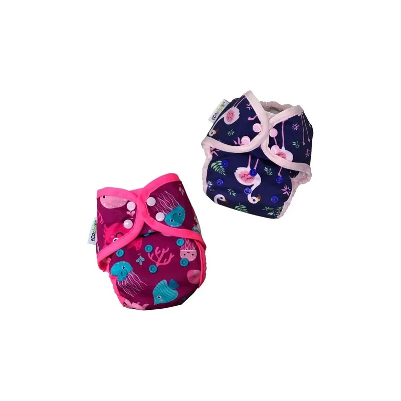 2 Pack Pañal De Natación Unitalla Reutilizable Para Bebé