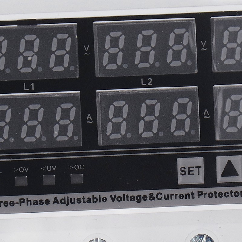 Under Over Voltage Protector 63A 3 Phase 4 Wire Adjustable