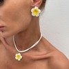 Otxas Flower Earring and Necklace Set for Women Boho Flower