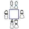 CHESS KIT PIECES CHECKERBOARD GAME SET OF 7 COOKIE CUTTERS