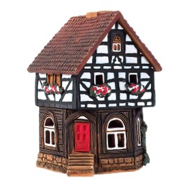 Ceramic Cone Incense Burner and Incense Cone Holder | Room Decoration | Miniature Replica of The Original House in Lauterbach | S19-6
