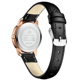 LN LENQIN Ladies Watches Analog Quartz Watches for Women Waterproof Womens Watches Women's Wrist Watches with Leather Strap