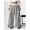Verdusa Women's Baggy Sweatpants Elastic Waist Casual Bow Wide Leg