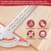 13in Woodworking Scriber Marking Line Ruler, Adjustable Stainless Steel Sliding