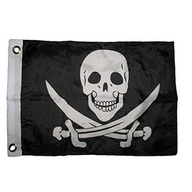 Trade Winds 12x18 12"x18" Jolly Roger Pirate Calico Jack Rackham Boat Premium Quality Flag Premium Fade Resistant