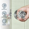 Bwintech Crystal Door Handle with Lock and Keys 1 Set,