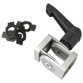 Joint 20 x 20 with Clamping Lever, Groove / 5/6 Die-Cast Aluminium Painted Aluminium