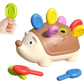 GUOJIAN Juguete de contracción de Erizo，Aprendizaje educativos de Erizo de Desarrollo de Habilidades motoras Finas sensoriales，Es un Regalo Perfecto