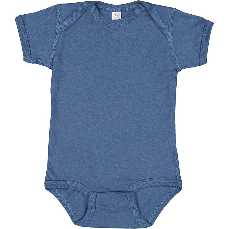 RABBIT SKINS Baby Soft Fine Jersey Short Sleeve Bodysuit (4424)