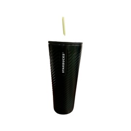 Starbucks Metallic ‘Candy Textured’ Spiral SS Tumbler 2022 Christmas (green)