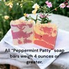 Bastille Handcrafted, Artisan Soap "Peppermint Patty" soap bar feature the