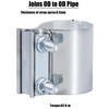 Vitonsbay 3.5 Inch Exhaust Clamp,3 1/2 In Butt Joint Exhaust