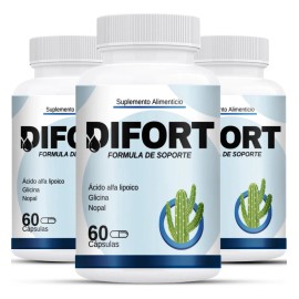 Difort 180 Cápsulas Nuevo Tamaño Regula Niveles De Azucar