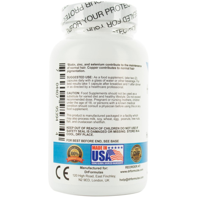 DrFormulas HairOmega Advanced DHT Blocker UK Version, 90 Count