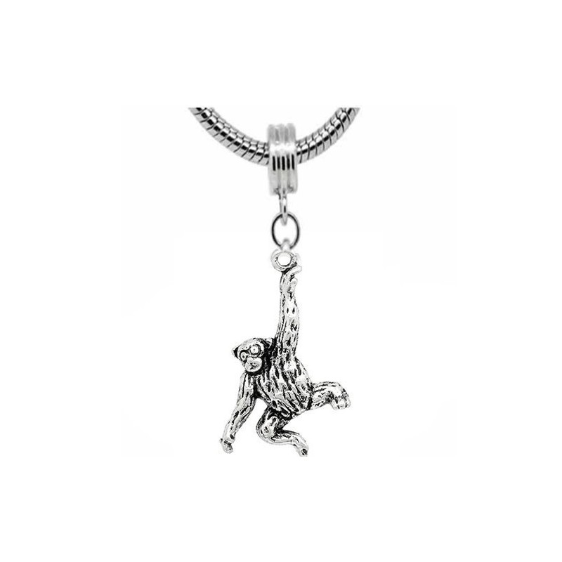Sexy Sparkles Monkey Bead Charm Dangle for snake Chain charm