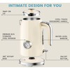 SUSTEAS Electric Kettle - 57oz Hot Tea Kettle Water Boiler