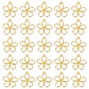 PATIKIL 100pcs Open Bezels, Resin Bezels Pendants Flower Open Back