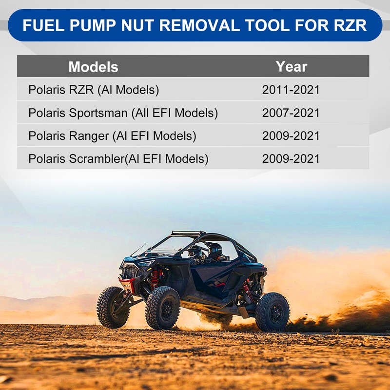 Fuel Pump Nut Removal Tool for RZR, Fuel Pump Retaining
