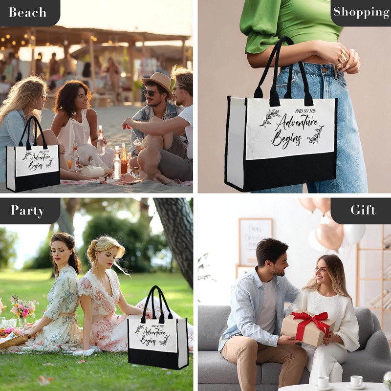 Canvas Tote Bag, Bridesmaid Proposal Gifts, Bride Bag,Gift for Wedding,engagement