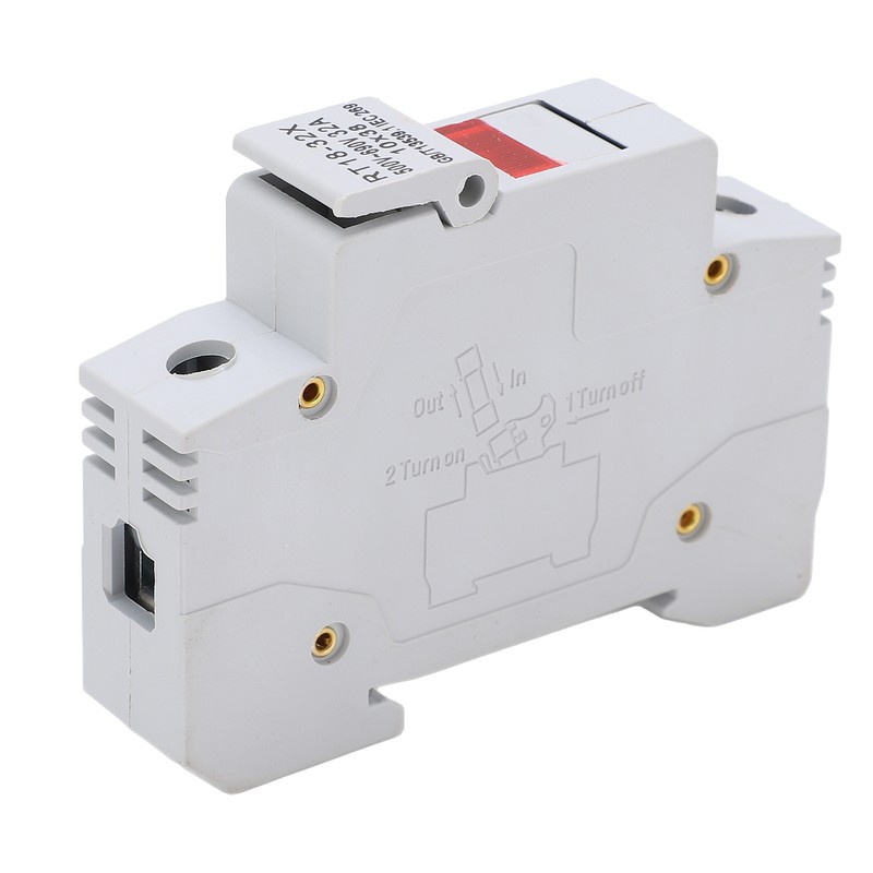 RT18‑32X Miniature Rail Mounted Fuse Holder Base with LED Indicator