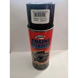 Aervoe Engine Enamel Paint #514 Gloss Black High Heat Paint 12oz Can