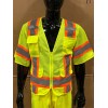 Unbranded NSSV2023 SAFETY VEST Hi Vis Lime ANSI Class 3
