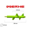 WERHE Earth auger for drill 80 mm Ø, 250 mm