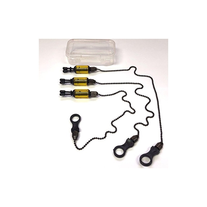 3 x Carp Coarse Fishing Chain Bite Alarm Bobbings Swingers