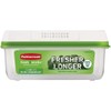 Rubbermaid FreshWorks Produce Saver, Large Short Produce Storage Container, 11.3-Cup