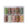 Luvish Nail Film Nail Foil Set LST-02, Flor Foil No.1, 1 Piece / 러비쉬 네일 필름 네일호일 세트 LST-02, 플로르호일 No.1, 1개