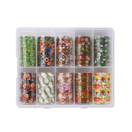 Luvish Nail Film Nail Foil Set LST-02, Flor Foil No.1, 1 Piece / 러비쉬 네일 필름 네일호일 세트 LST-02, 플로르호일 No.1, 1개