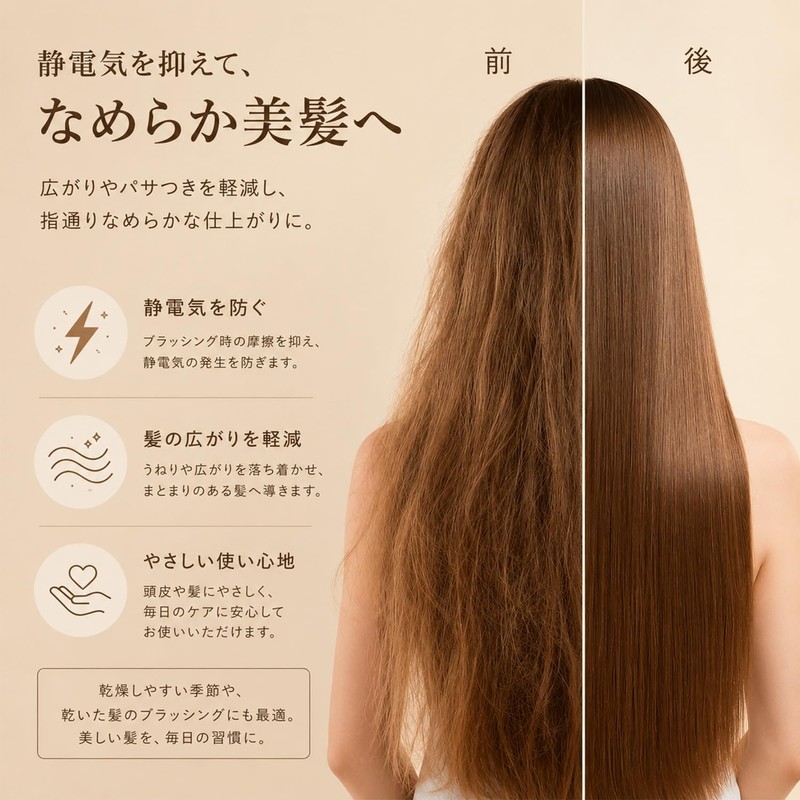 BOJNGEWIN Hair Brush, Wet & Dry Anti-Static, Scalp Massage, Unisex,