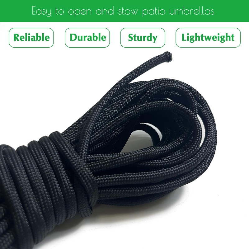 40 FT Patio Umbrella Replacement Cord Line 0.16" Diameter,Heavy Duty