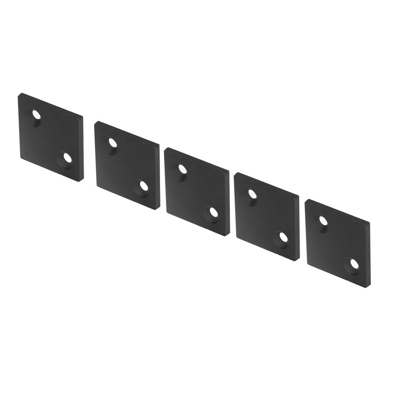 5Pcs Profile End Caps Double Slots Aluminum Alloy Cover Plate