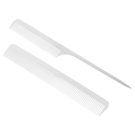 Vaguelly 2pcs Stainless Steel Pin Tail Comb Static Hair Styling Tools for Salon and Home Use for Detangling Teasing and Hair Cutting Lightweight and Durable Combs