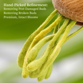 Wanhua Hall Dried Honeysuckle Tea Premium 2.82oz/80g Jin Yin Hua Natural Honeysuckle Buds Tea Heat-Clearing Herbal Tea Traditional Chinese Herbal Tea 金银花