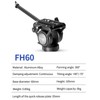 YC Onion FH60 Fluid Head for Tripod, Pineta Pro Monopod,