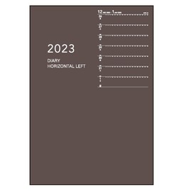 Daigo Notebook 2023 Appointment Weekly A5 Begins in January Notebook Type Brown E8153 Body Size (H x W x D): 8.1 x 5.5 x 0.3 inches (208 x 141 x 7 mm) / A5 Size / 112 Pages, One Side Week, 5.3 oz (153