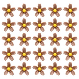 CoCud Mini Resin Flower, 0.31" Diameter, Miniature Tiny Flowers Dollhouse Curry - (Applications: for Fairy Garden Dollhouse Decorations Party Favors Micro Landscaping) 150-Pieces