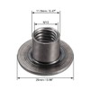 sourcing map 30pcs M10 x 25 x 1.6 mm T