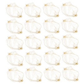 IWOWHERO 60pcs Gold Invisible Hair Nets High Elastic Mesh Bun Holder for Women and Ballet Dance Hair Accessories Multipurpose Styling Tool