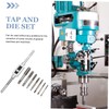 Operitacx 8-Piece Adjustable Tap and Die Set Handle Multi-Purpose Tapping