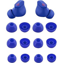 ALXCD Ear Tips Compatible with Beats Studio Buds, S/M/L 3 Sizes 6 Pairs Soft Silicone Earbuds Tips Eartips Replacement, Compatible with Beats Studio Buds, Ocean Blue
