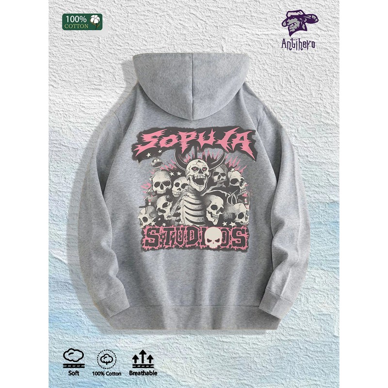 Antihero Sopula Studios Graphic Hoodie 100% Cotton US Warehouse 7