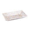 PEMAR 12"x7" Mother of Pearl Decorative Tray with Raised Edge